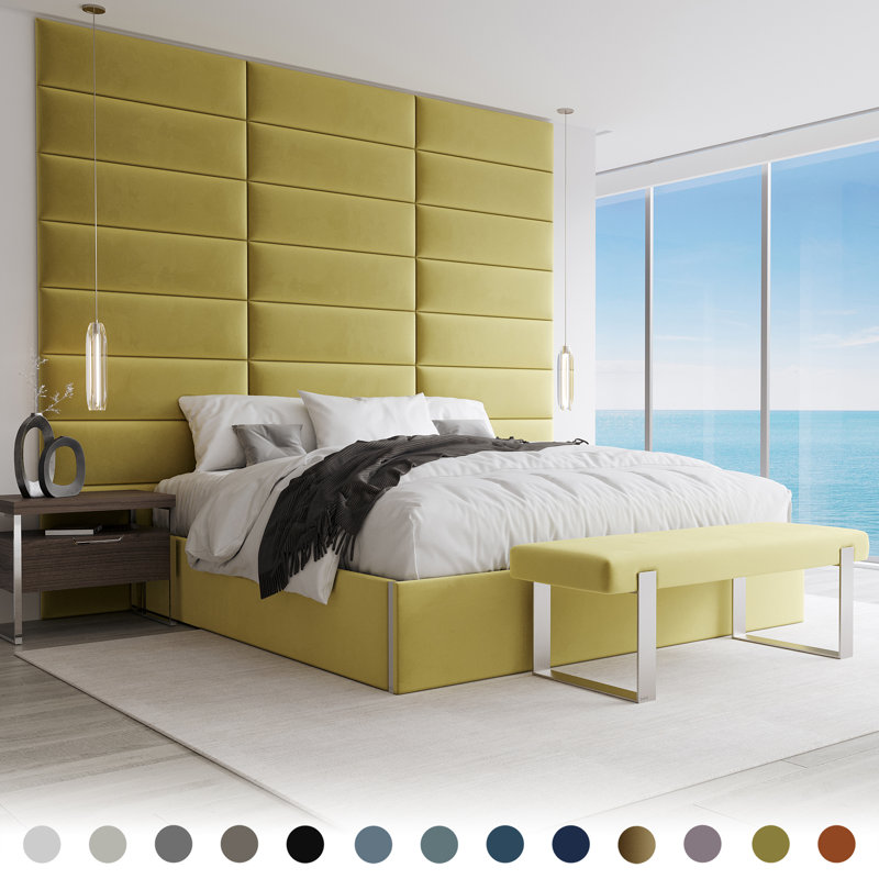 Vant Panels Velvet Wall Paneling in Olive Moss Wayfair